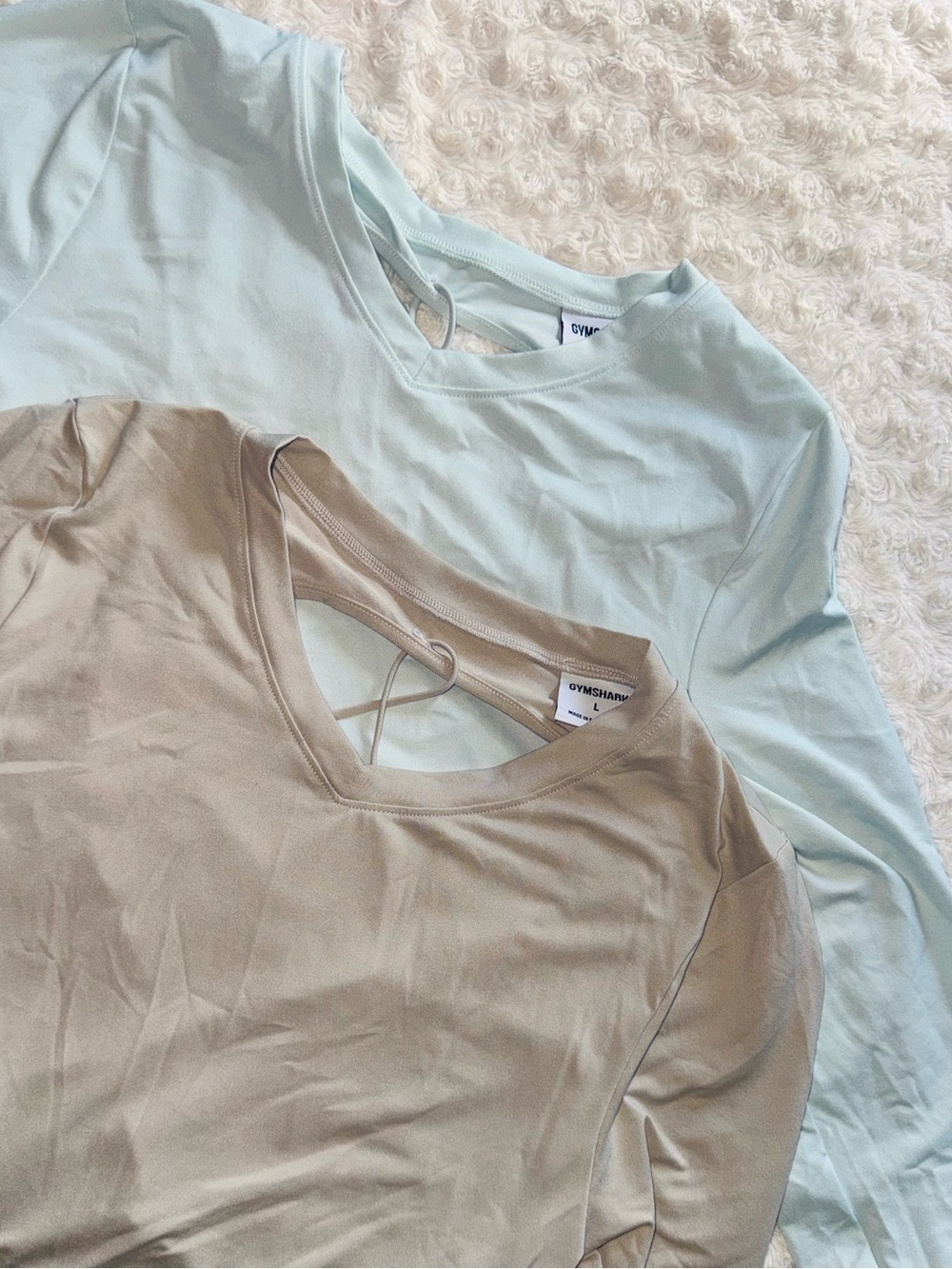 Gymshark Long Sleeve Crop Top (2 Pack) - Size L